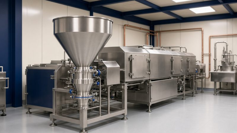Food processing equipment hygiene compliance